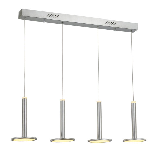 Pendant lamp Lux Oliver – modern pendant lamp in satin nickel and steel
