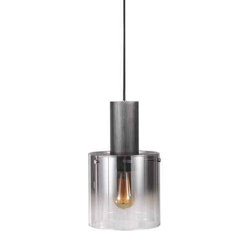 Pendant lamp Lux Javier – modern pendant lamp in smoked black and metal alloy