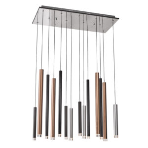Pendant lamp Lux Reyna – modern pendant lamp in chrome and steel