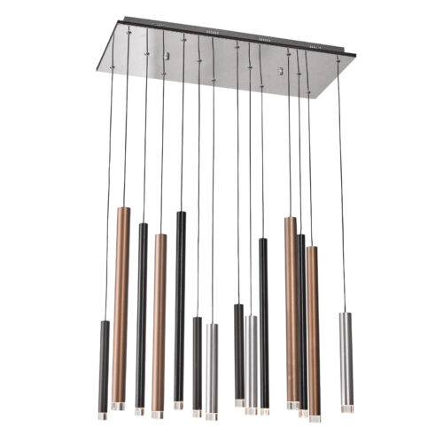 Pendant lamp Lux Reyna – modern pendant lamp in chrome and steel