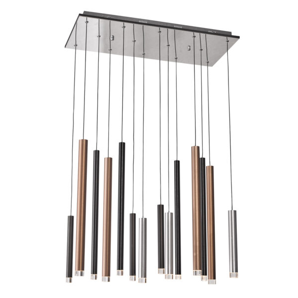 Pendant lamp Lux Reyna – modern pendant lamp in chrome and steel