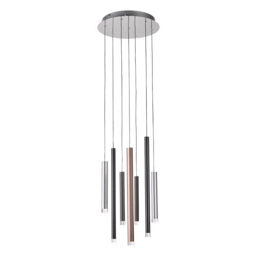 Pendant lamp Lux Reyna 28w – modern pendant lamp in chrome and steel
