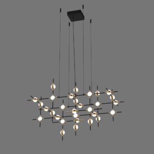Pendant lamp Lux Provenza 72w – modern pendant lamp in black