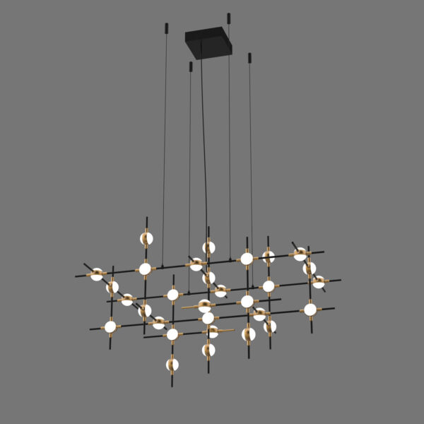 Pendant lamp Lux Provenza 72w – modern pendant lamp in black