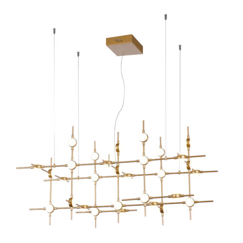 Pendant lamp Lux Provenza – modern pendant lamp in gold and steel