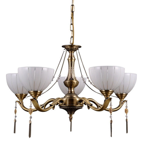 Chandelier Lux Baxio – luxury chandelier in gold and metal alloy