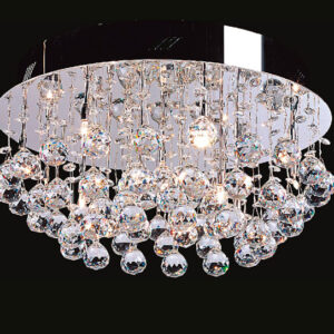 Pendant lamp Lux Dribble – modern pendant lamp in chrome and metal alloy