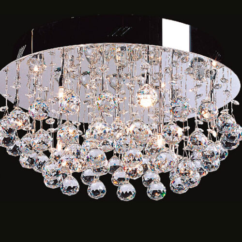 Pendant lamp Lux Dribble – modern pendant lamp in chrome and metal alloy