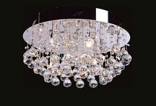 Pendant lamp Lux Dribble – modern pendant lamp in chrome and metal alloy