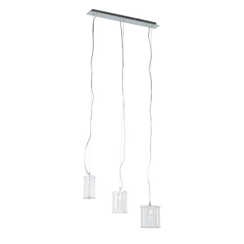 Pendant lamp Lux Crystal X – modern pendant lamp in chrome and metal alloy