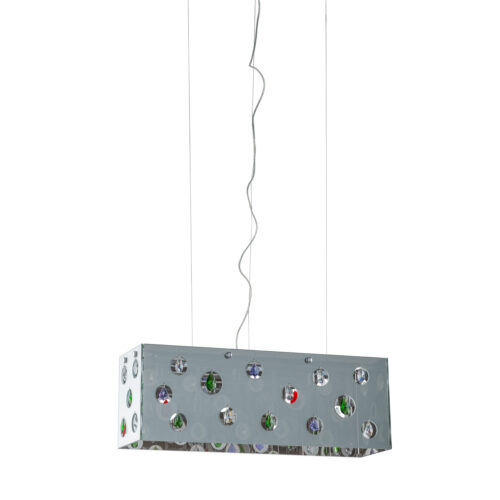 Pendant lamp Lux Domino – modern pendant lamp in multicolour and metal alloy