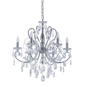 Chandelier Lux Barocco Chrome – luxury chandelier in chrome and metal alloy