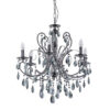 Chandelier Lux Barocco Black – luxury chandelier in black and metal alloy