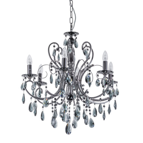 Chandelier Lux Barocco Black – luxury chandelier in black and metal alloy