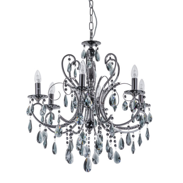 Chandelier Lux Barocco Black – luxury chandelier in black and metal alloy