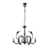 Chandelier Lux Swan – luxury chandelier in chrome and metal