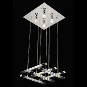 Pendant lamp Lux Diamond 60w – modern pendant lamp in chrome and metal alloy