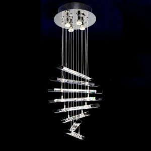 Pendant lamp Lux Spyro 60w – modern pendant lamp in chrome and metal alloy