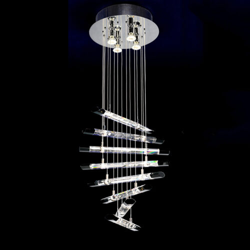 Pendant lamp Lux Spyro 60w – modern pendant lamp in chrome and metal alloy