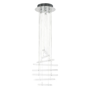 Pendant lamp Lux Spyro – modern pendant lamp in chrome and metal alloy