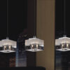 Pendant lamp Lux Cubric 28w – modern pendant lamp in chrome and metal alloy