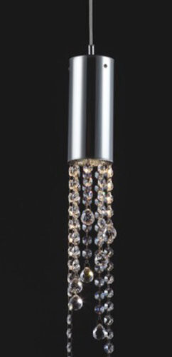 Pendant lamp Lux Larix – modern pendant lamp in chrome and metal alloy