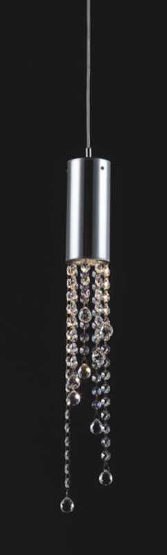 Pendant lamp Lux Larix – modern pendant lamp in chrome and metal alloy