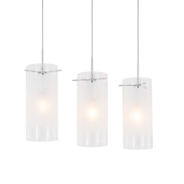 Pendant lamp Lux Blend – modern pendant lamp in chrome and metal alloy