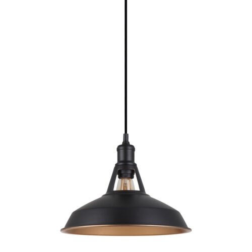 Pendant lamp Lux Freya – modern pendant lamp in black and steel