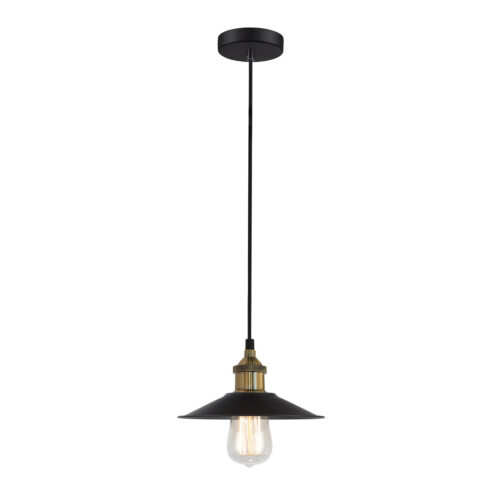 Pendant lamp Lux Kermio 60w – modern pendant lamp in black and metal