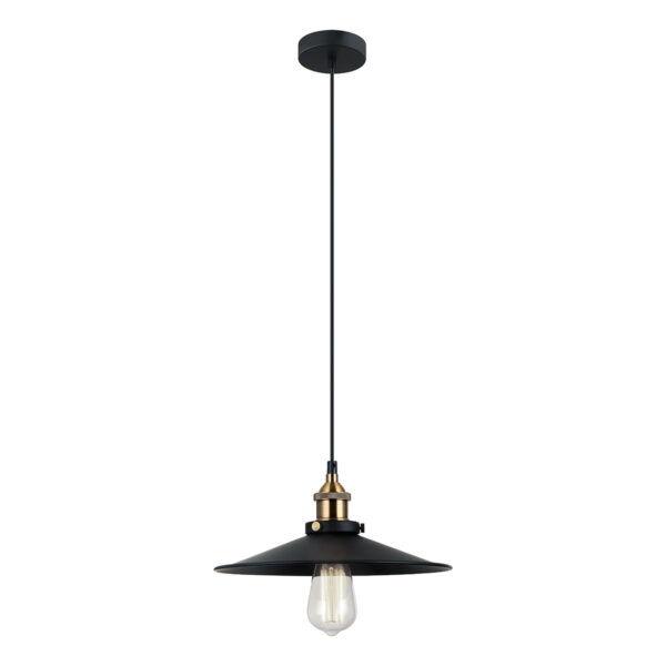 Pendant lamp Lux Kermio – modern pendant lamp in black and metal