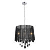 Pendant lamp Lux Cornelia – modern pendant lamp in black chrome and metal