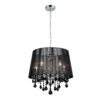 Pendant lamp Lux Cornelia – modern pendant lamp in black chrome and metal