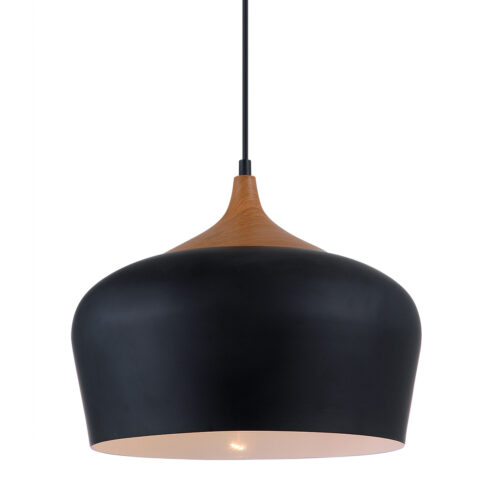 Pendant lamp Lux Britta 60w – modern pendant lamp in black and steel