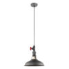 Pendant lamp Lux Garibaldo – modern pendant lamp in grey and steel