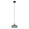 Pendant lamp Lux Davide – modern pendant lamp in blue and steel
