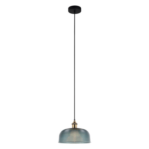 Pendant lamp Lux Davide – modern pendant lamp in blue and steel