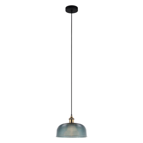 Pendant lamp Lux Davide – modern pendant lamp in blue and steel