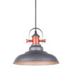 Pendant lamp Lux Temper – modern pendant lamp in grey