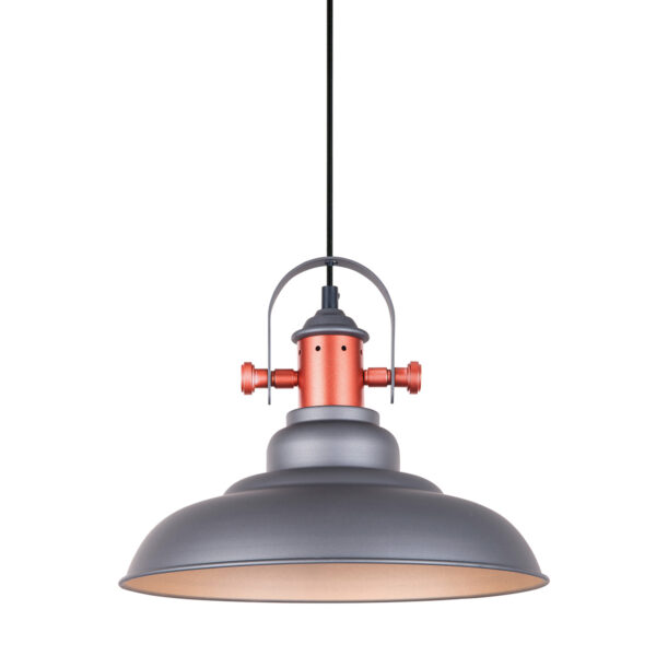 Pendant lamp Lux Temper – modern pendant lamp in grey