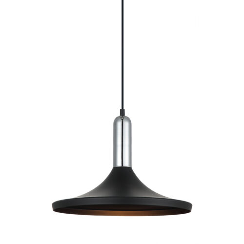 Pendant lamp Lux Lusty – modern pendant lamp in black and steel
