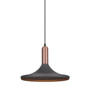 Pendant lamp Lux Lusty 60w – modern pendant lamp in grey