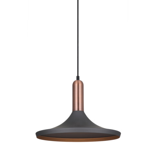 Pendant lamp Lux Lusty 60w – modern pendant lamp in grey