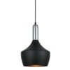 Pendant lamp Lux Ophelia 60w – modern pendant lamp in black and steel