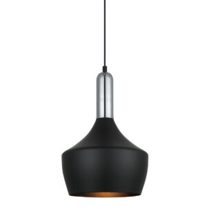 Pendant lamp Lux Ophelia 60w – modern pendant lamp in black and steel