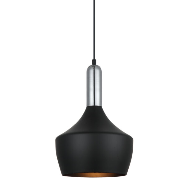 Pendant lamp Lux Ophelia 60w – modern pendant lamp in black and steel