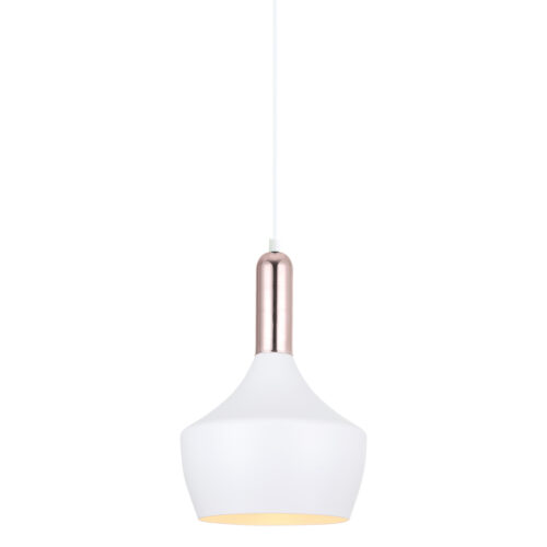 Pendant lamp Lux Ophelia – modern pendant lamp in white