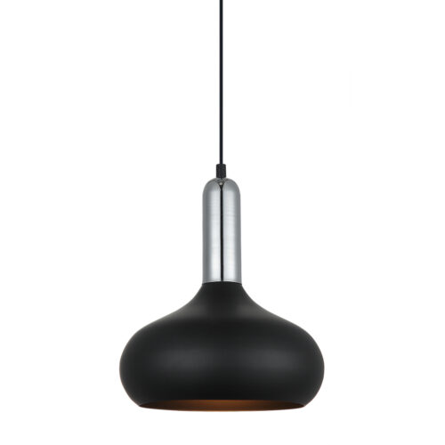 Pendant lamp Lux Quesmo – modern pendant lamp in black and steel