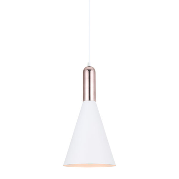 Pendant lamp Lux Khaleo 60w – modern pendant lamp in white