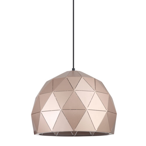 Pendant lamp Lux Harley – modern pendant lamp in champagne gold and steel
